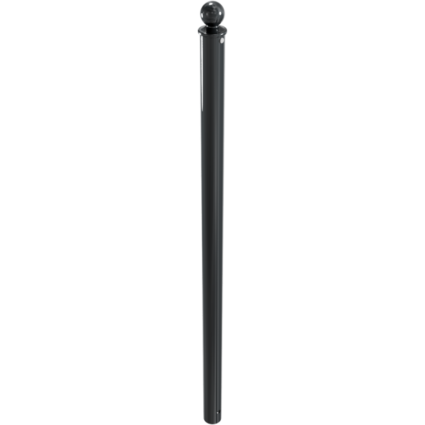 Dekorativ puller | Serie 465B | � 60 mm | fastmonteret, til indst�bning i beton med jordanker, total l�ngde ca. 1400 mm | uden l�s | uden �je